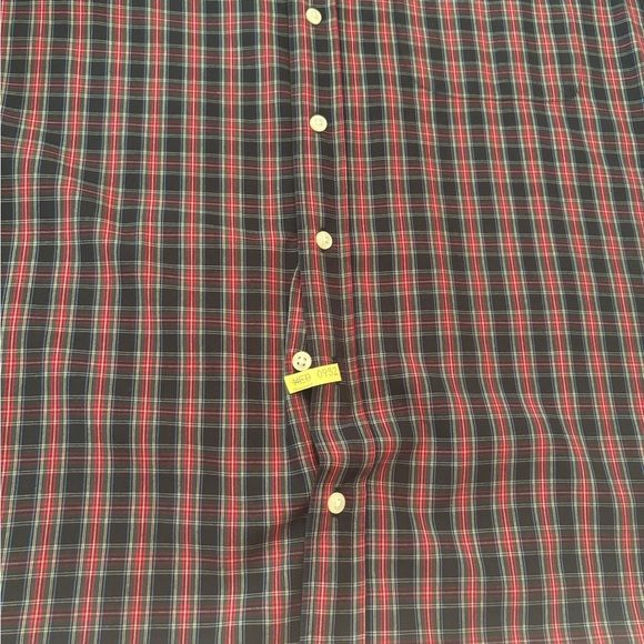 Old Navy Button-Down Shirt Men’s XL Red Black Plaid Long Sleeve 100% Cotton - Picture 3 of 5